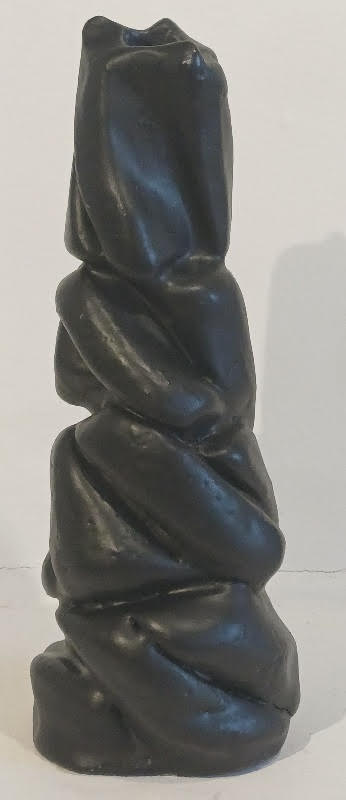 Black twist vase by Ray Toms